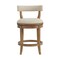Alaterre Furniture Hanover Swivel Counter Height Bar Stool, Weathered Brown and Beige ANHN03FDC - alternate 1